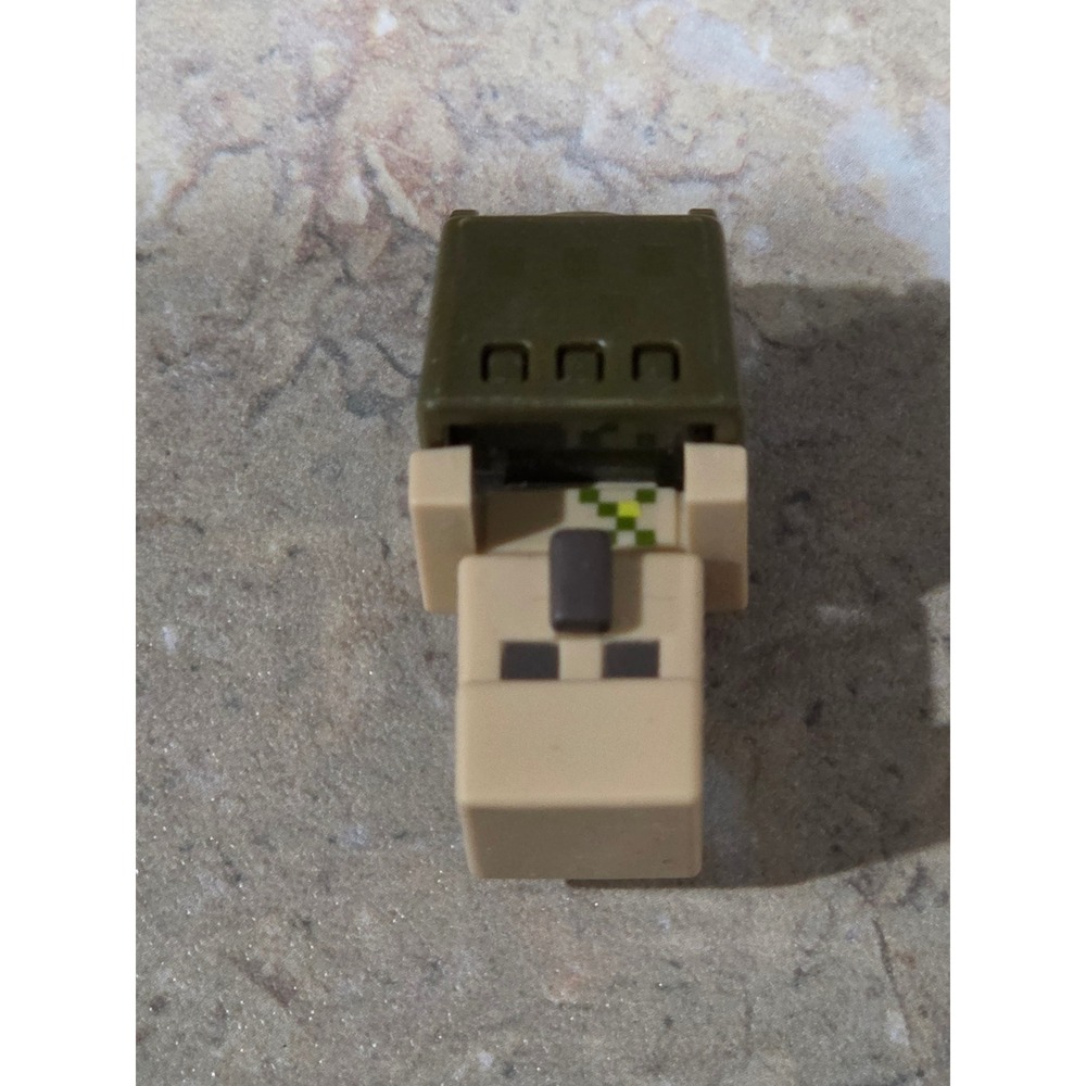 Minecraft Mattel Series 19 Swamp Villager Mini Figure Olive Green Lily Pad Hat